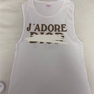 J’adore shirt Beige White